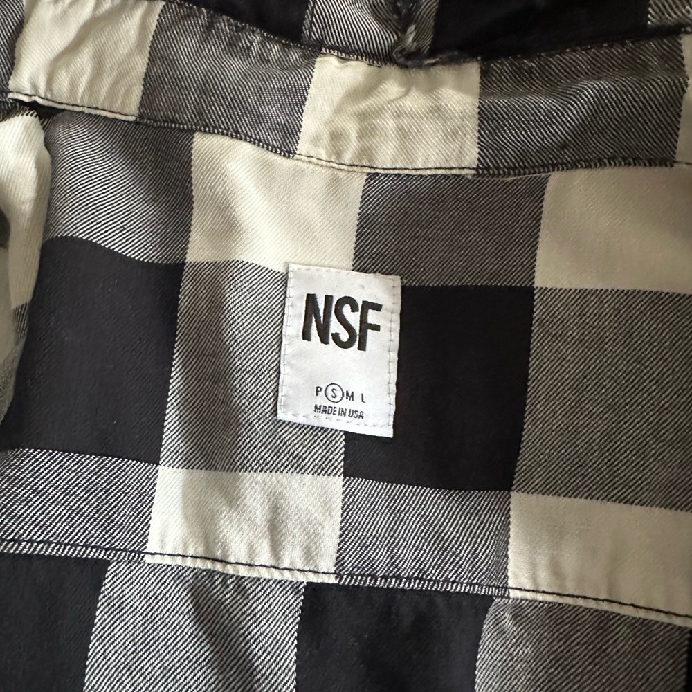 Extremely Distressed Nsf This Flannel Size S - image 4